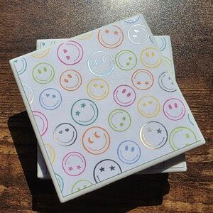 Handmade Iridescent Retro Vibes Coasters – Set of 4